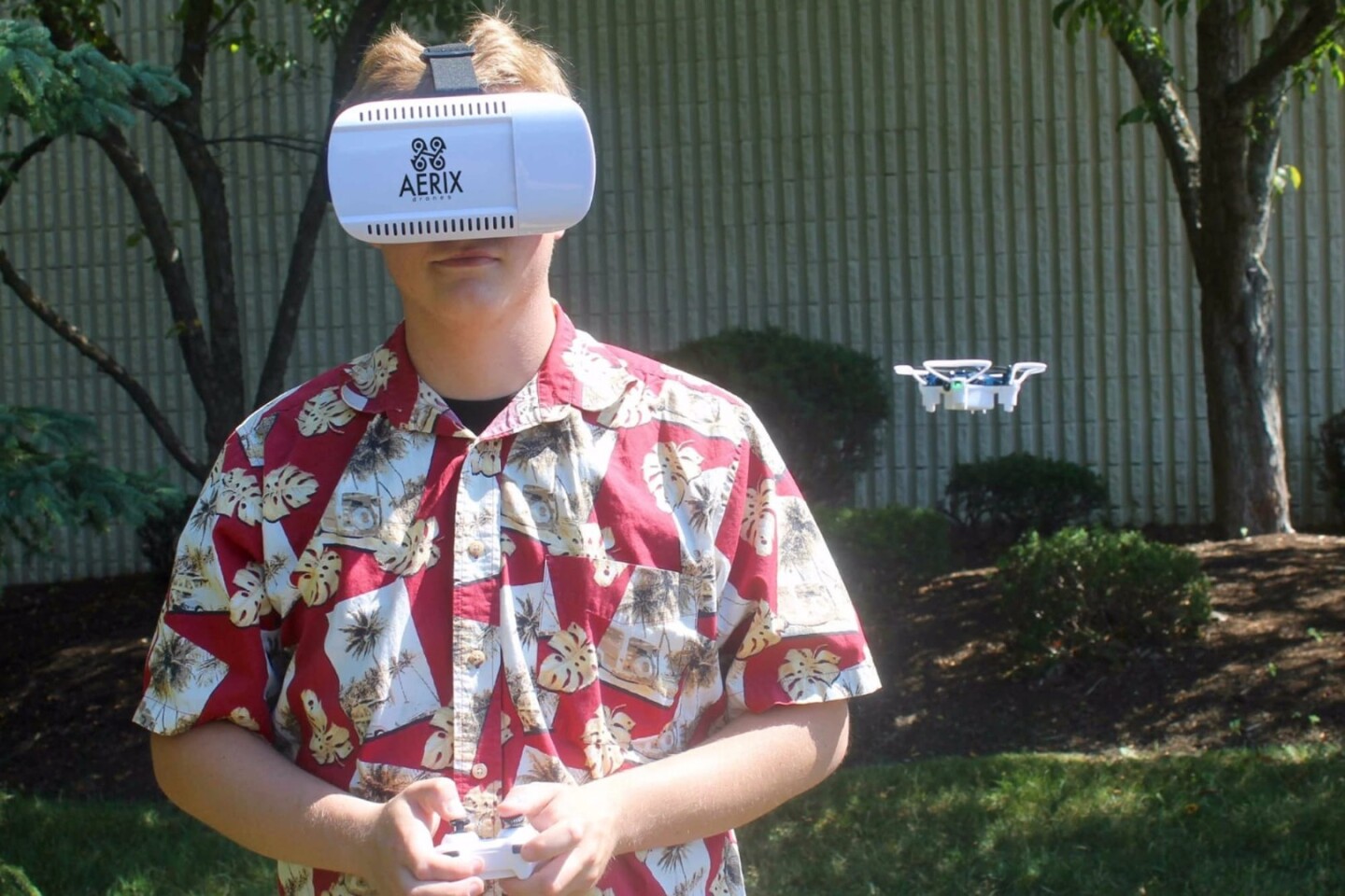 The Vidius Vr drone in flight