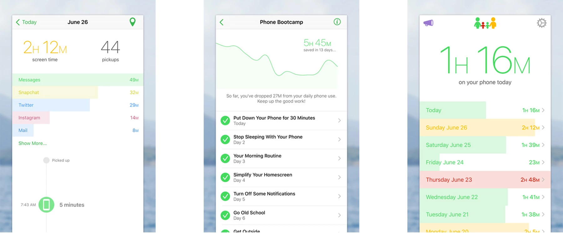 The Moment app is designed to hold you accountable for screen time