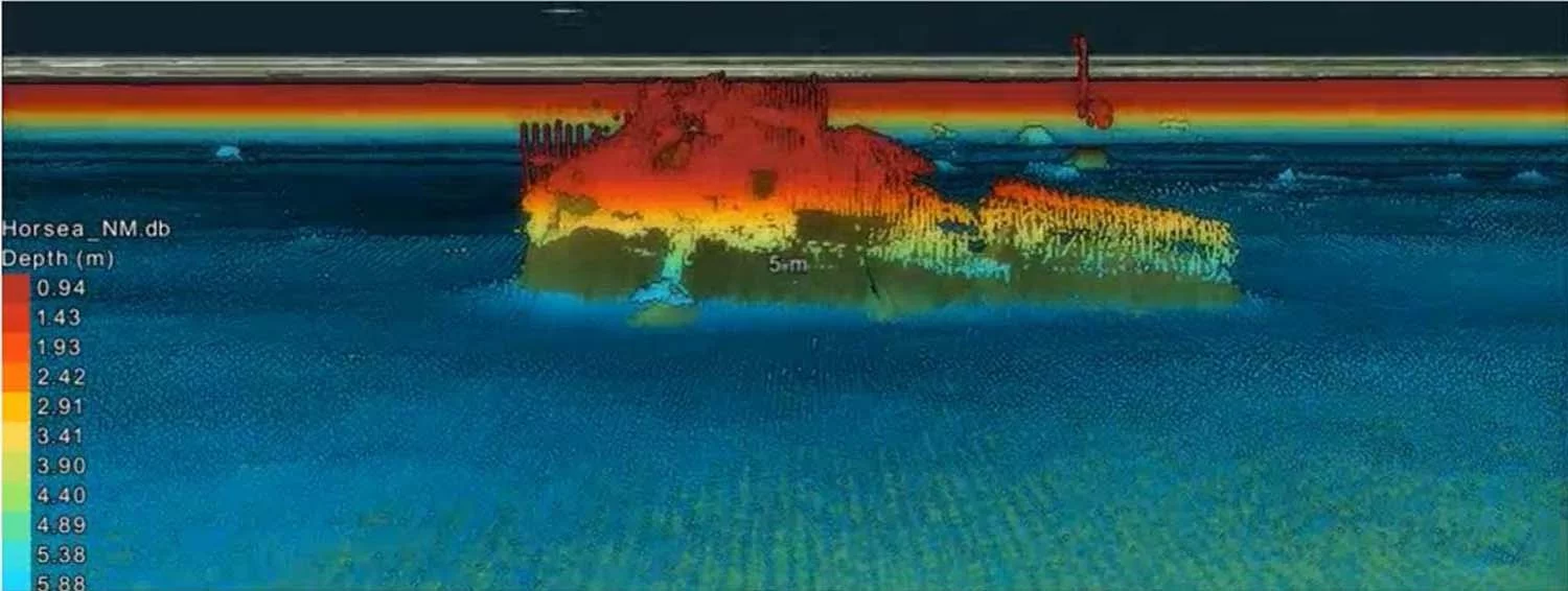 Sonar image collected by the Otter Pro