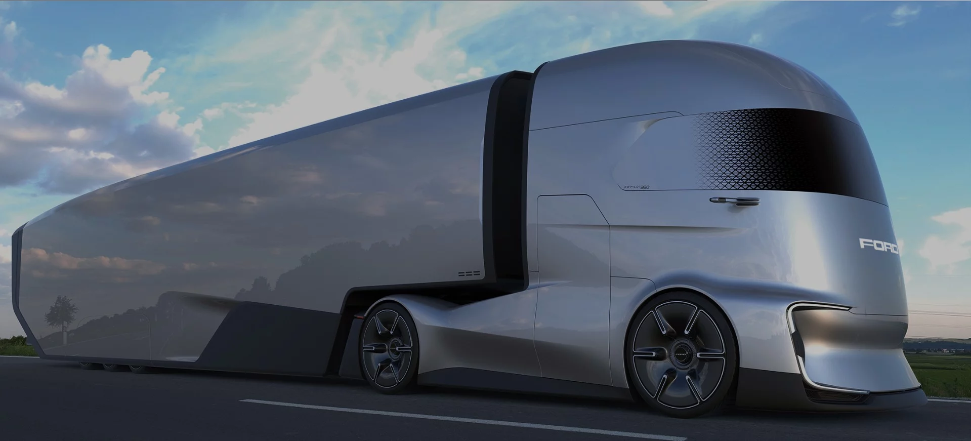 The F-Vision is a level 4 autonomous truck, compliant with the European Road Transport Research Advisory Council’s autonomous drive road plan for heavy commercial vehicles