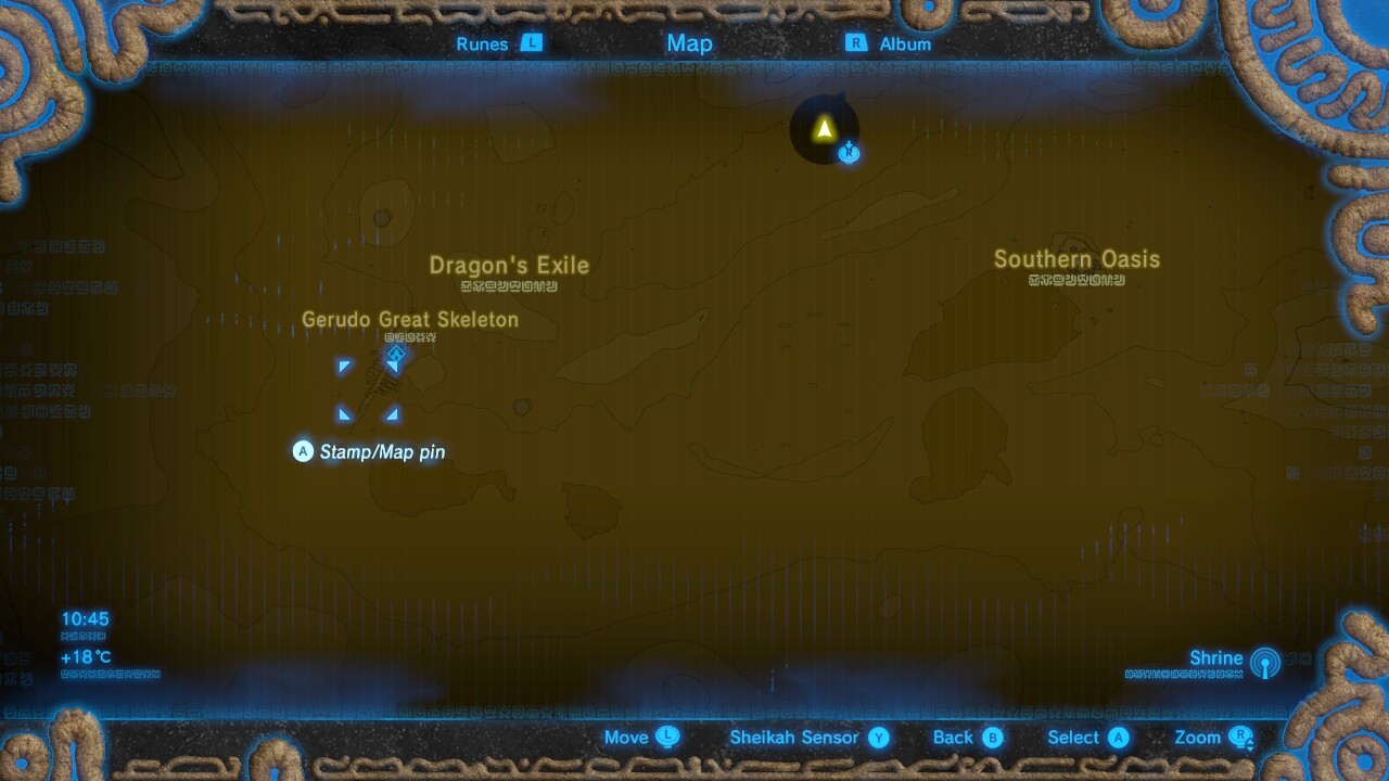 Gerudo Great Skeleton location