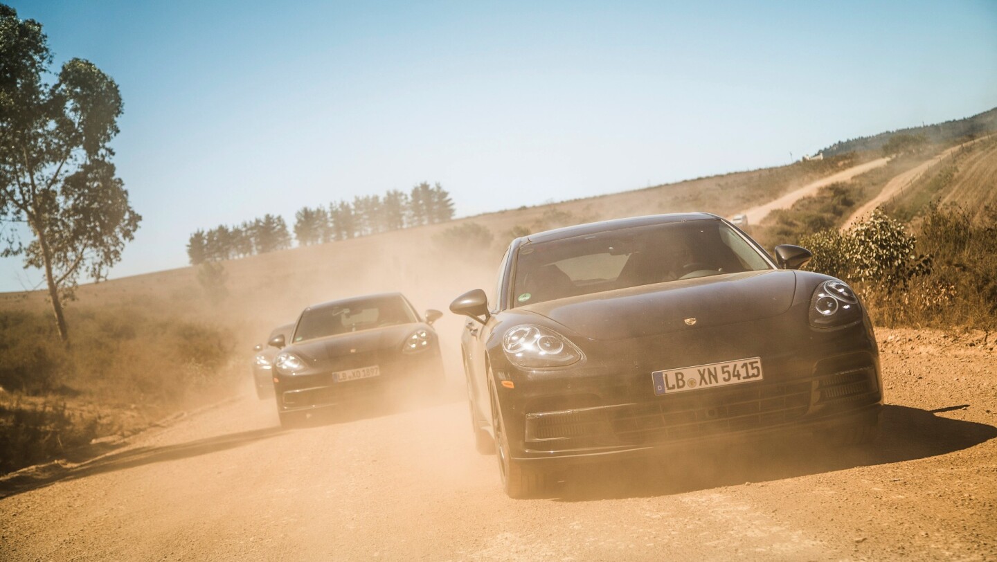 Panamera prototype testing in South Africa