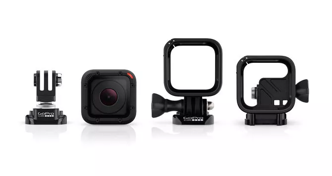 The GoPro Hero4 Session features an ultra-low-profile mount