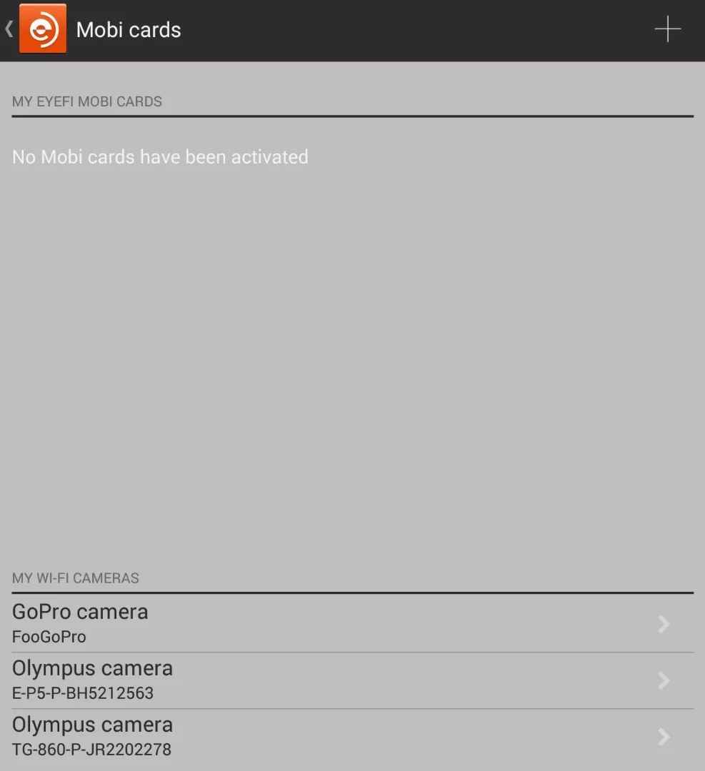 Wi-Fi enabled GoPro and Olympus cameras will be supported by the Eyefi Mobi app