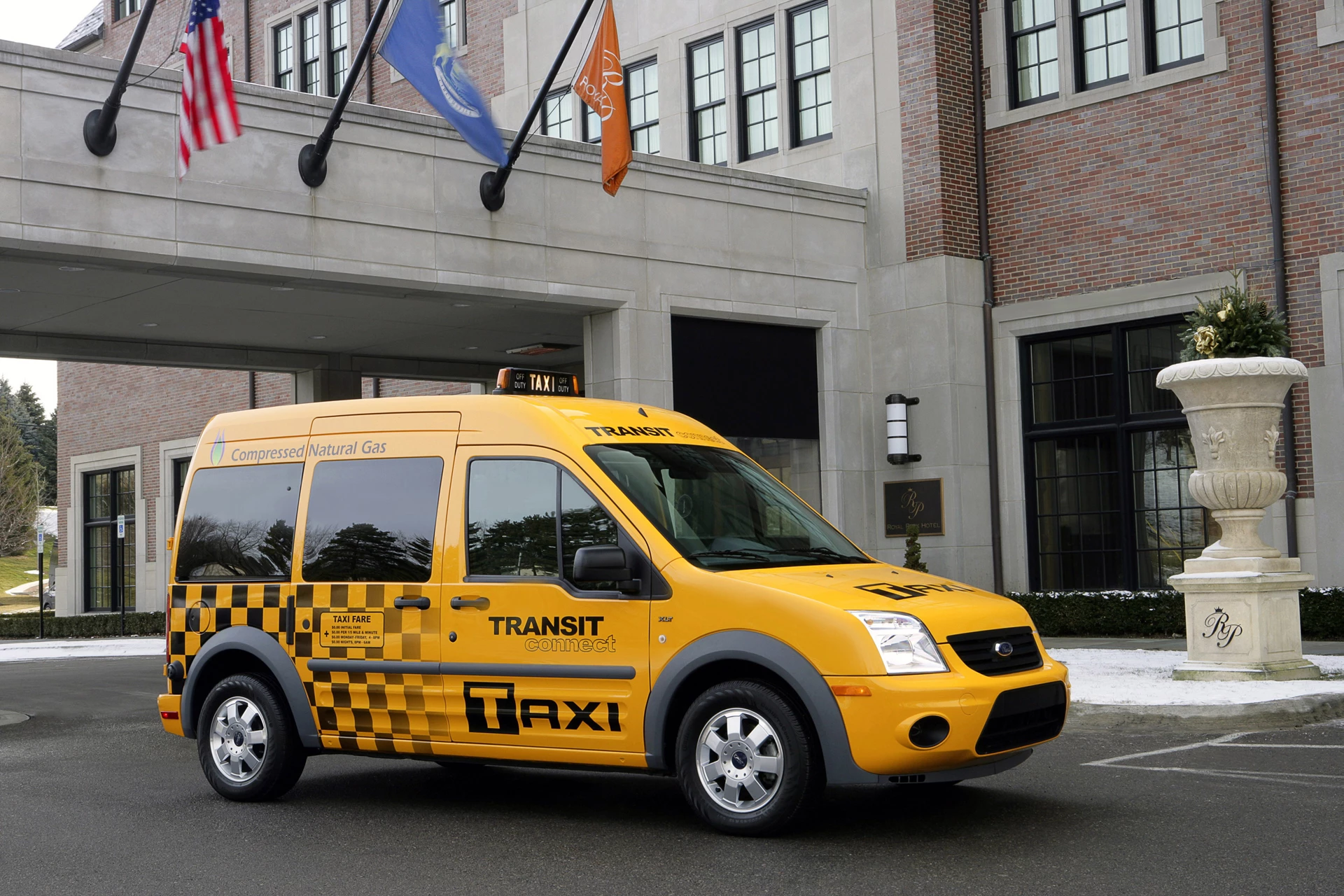 The Ford Transit Connect taxi