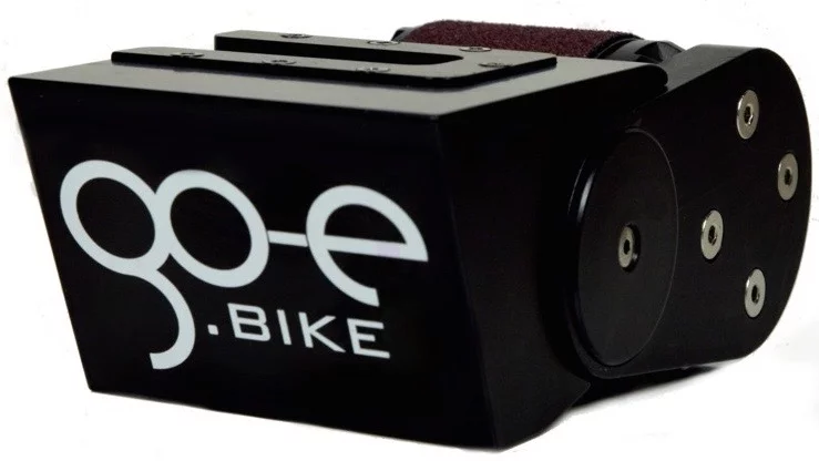 The 850-gram (1.9-lb) ONwheel motor can be pulled off its quick-release mounting plate when the bike is left unattended