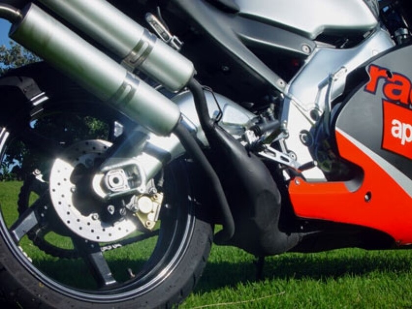 The Aprilia RS250 road bike - behold the craftsmanship