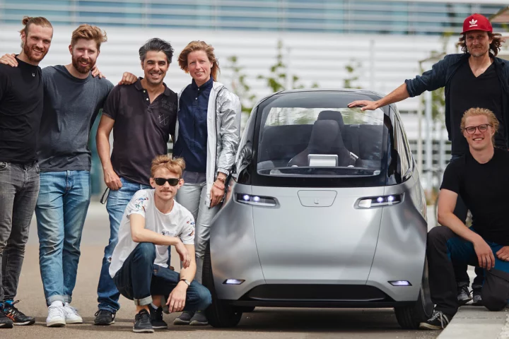 The Uniti team takes the One electric city car out for a test drive in the Swedish summer sun