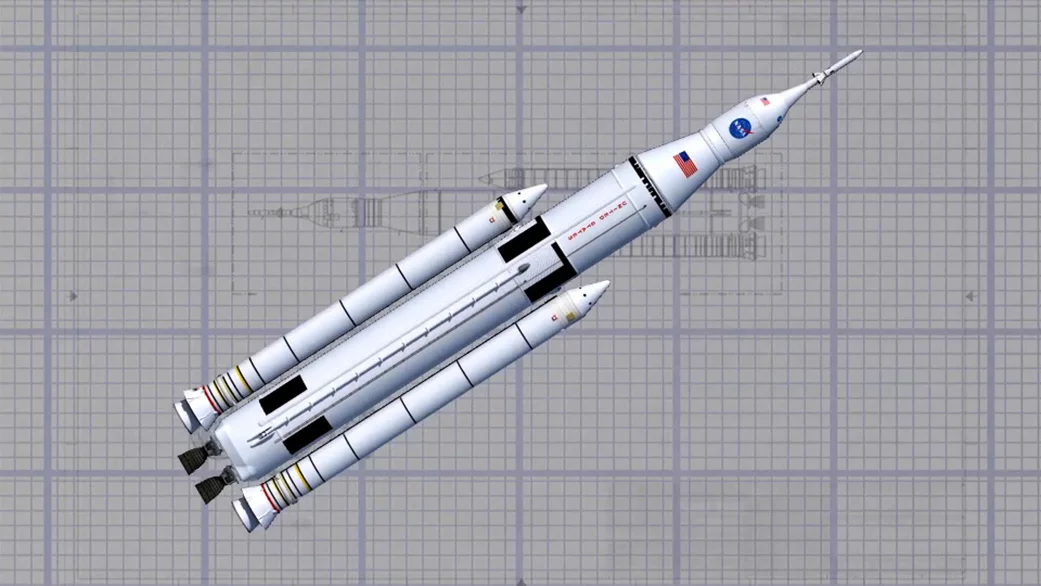 Artist's impression of the Space Launch System (Image: NASA/MSFC)