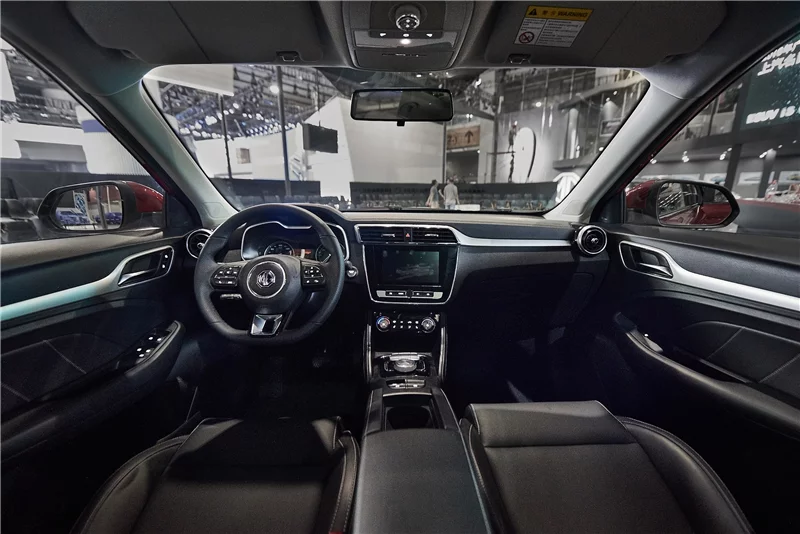 The interior of the MG EZS is neat and basic