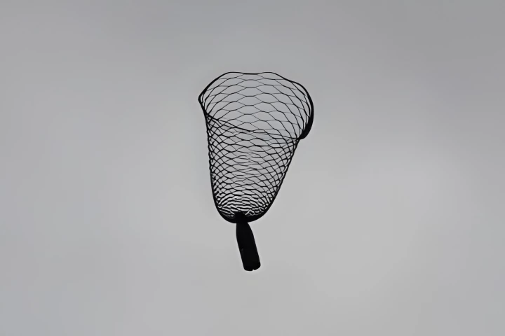 When descending through the air, the kirigami parachute takes on an inverted bell shape