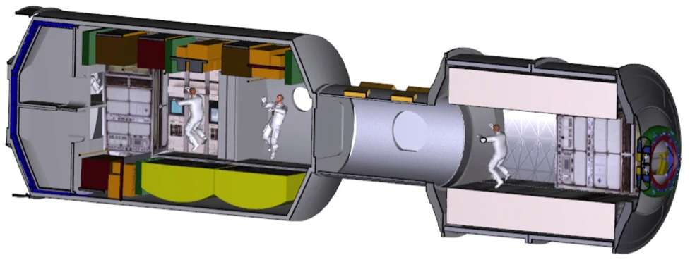 Interior of a possible deep-space habitat module (Image: NASA)