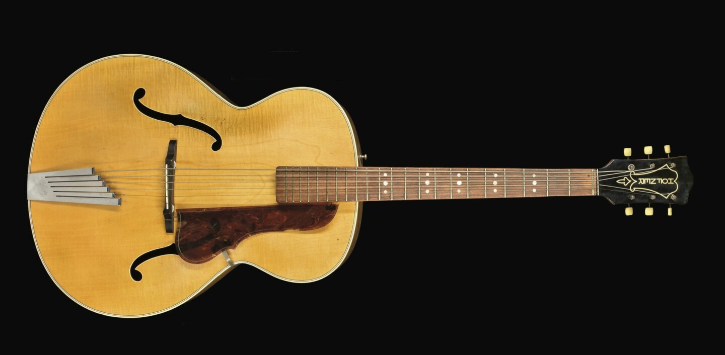 There are no photos of John Lennon playing this instrument and he himself never mentioned owning a Senator. He did own a Hofner Club 40 in 1959, and there is at least one photo showing Lennon playing a Club 40 at The Casbah Club in Liverpool. This was at the time of The Quarrymen and, certainly Ken Brown of The Quarrymen did own a Senator. But did Lennon? It sold for $338,823 at a Christies auction on 1 July, 2009