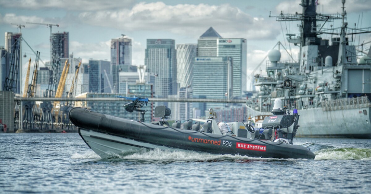 BAE integrates robotic boat with Royal Navy warship