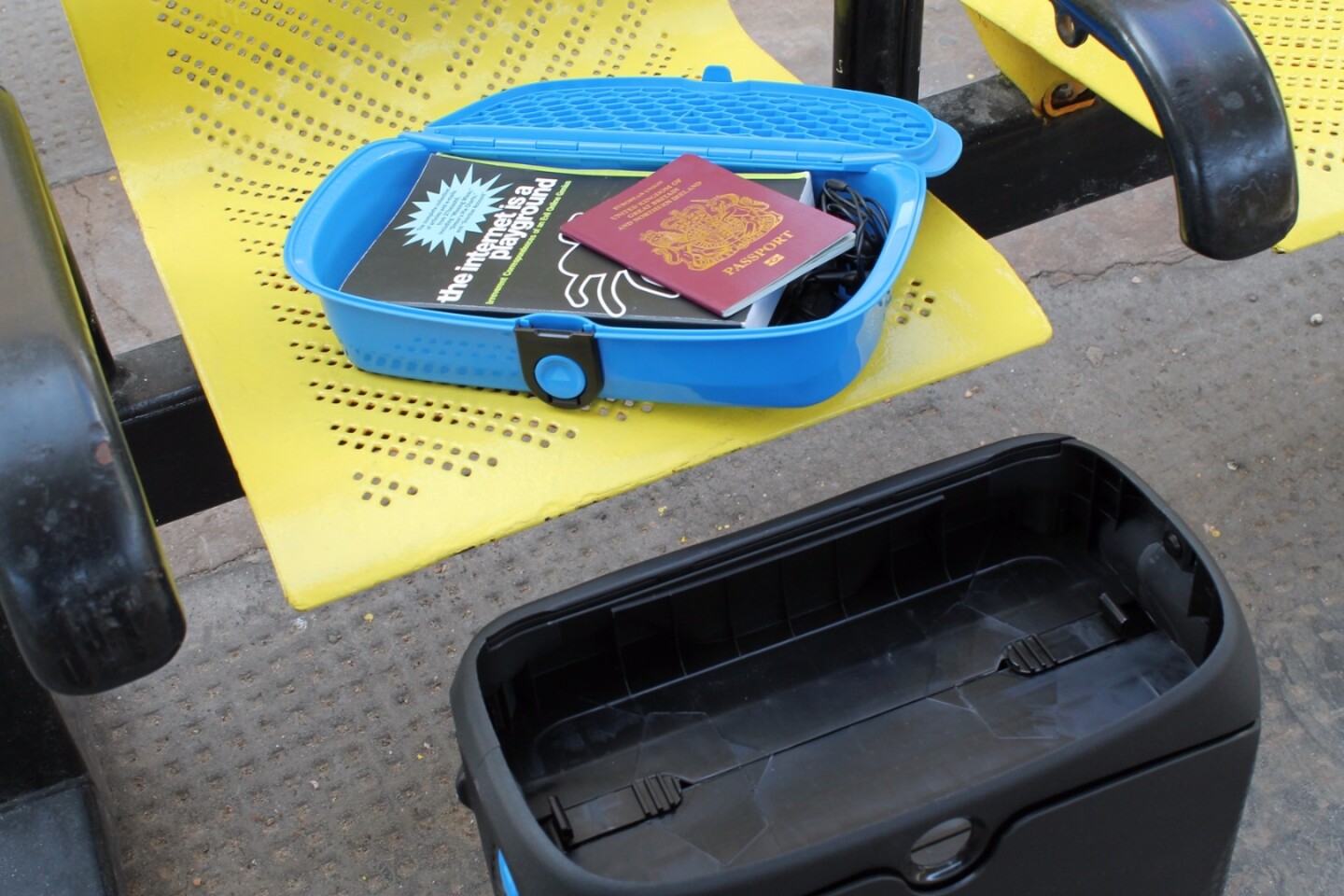 The pop-out compartment can also provide quick access to items when it is secured in the case