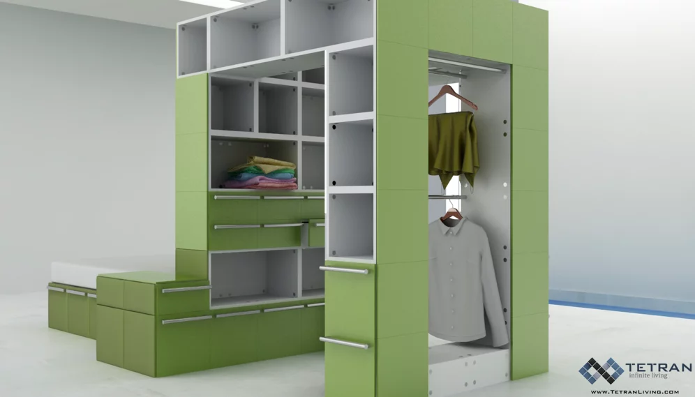 Tetran CEO and co-founder Ruke Keragala writes that both LEGO and Transformers toys were an inspiration when designing the modular furniture