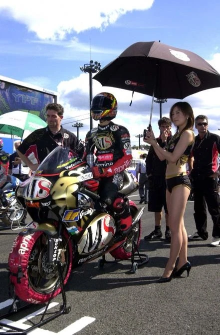 The Aprilia 250cc race bike