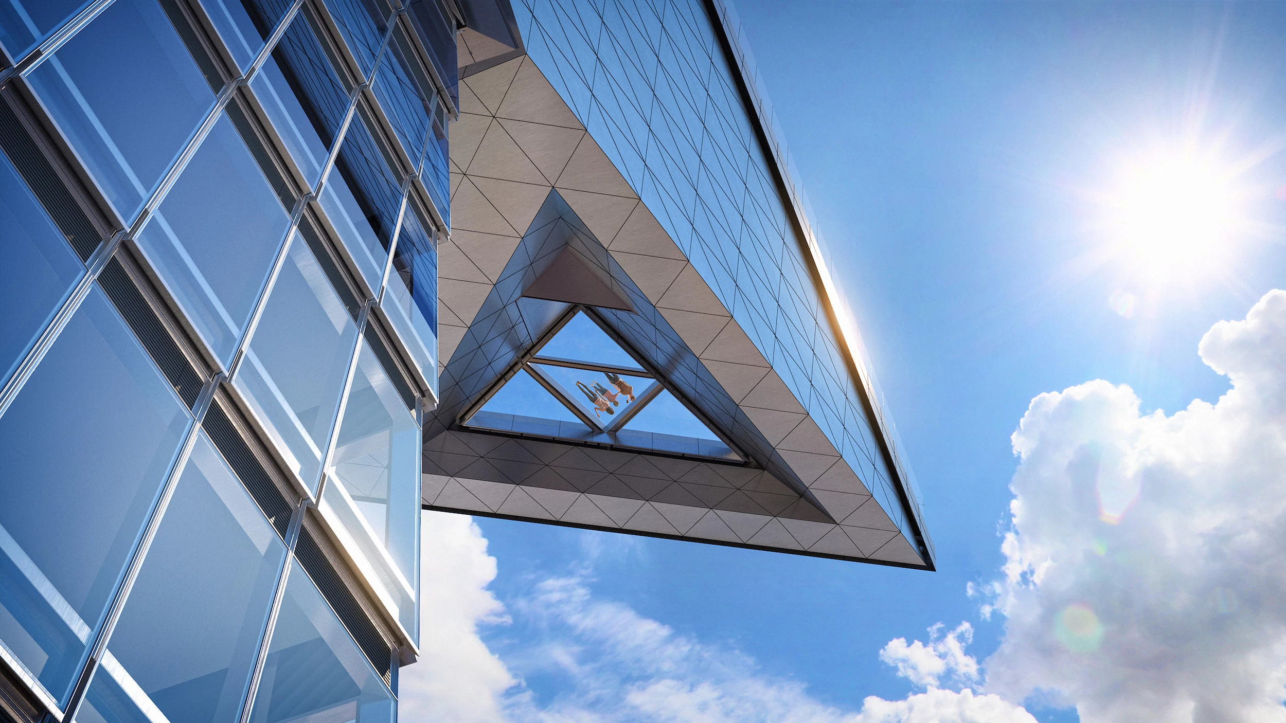 The entire Edge observation deck weighs in at 765,000 lb