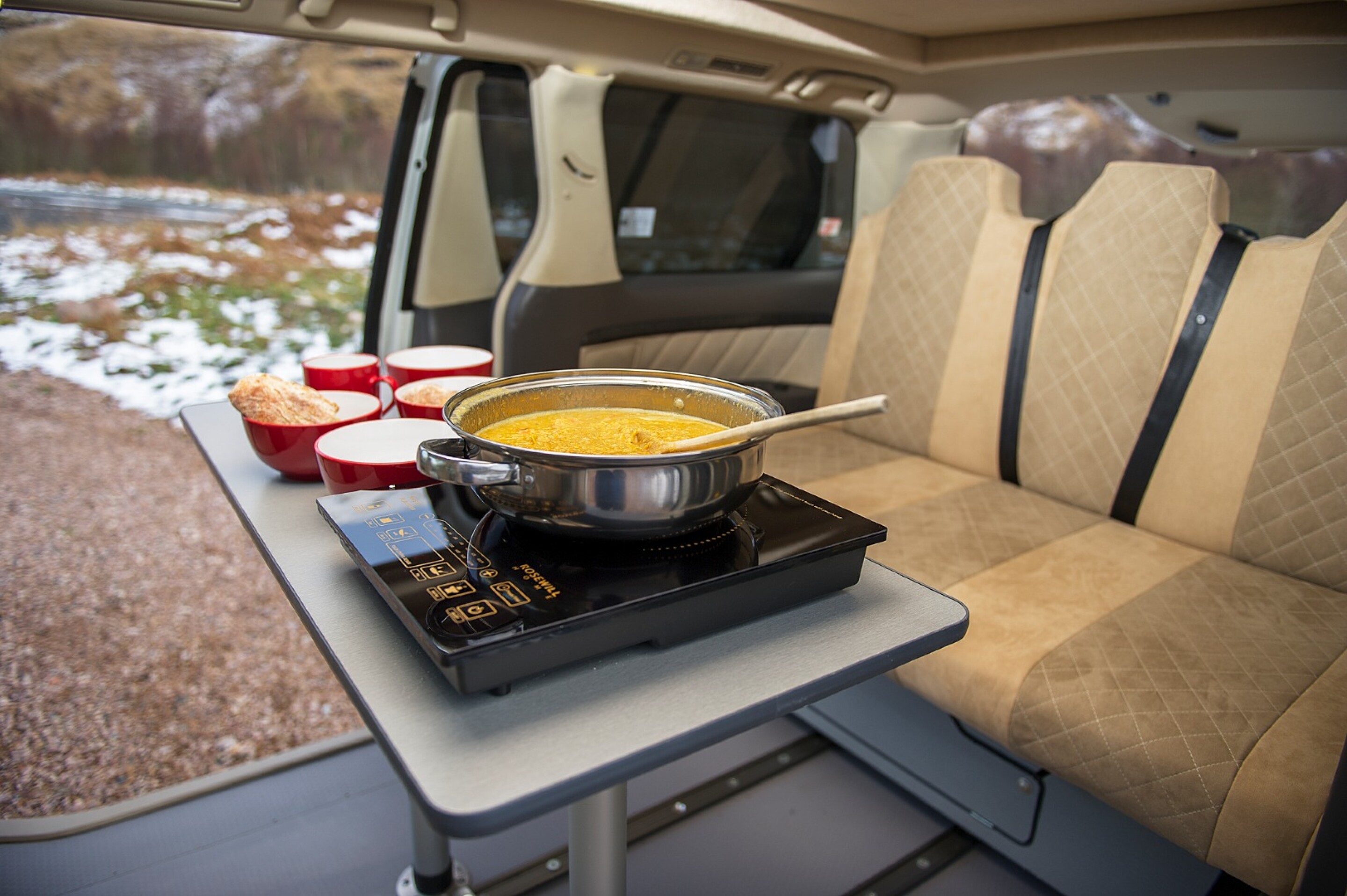 Bifuel hybrid camper van drives 1,000 miles and camps on pure battery