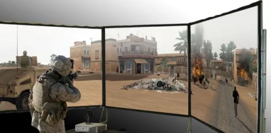 VBS2 used with Laser Shot's Military Skills Engagement Trainer