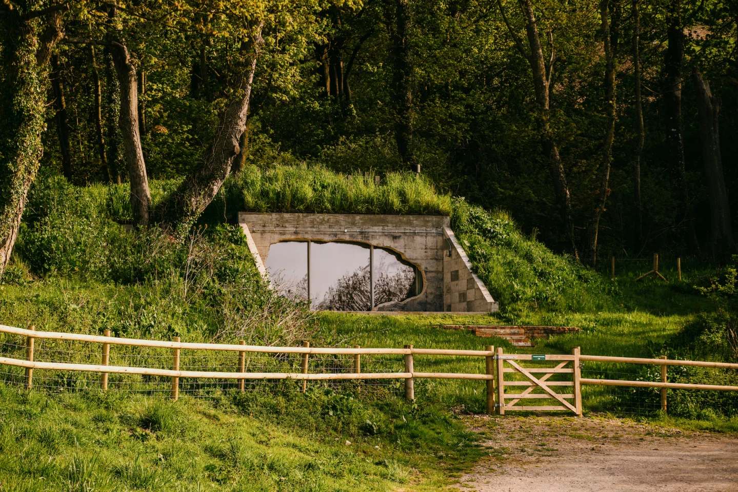The Transmitter Bunker, by Corstorphine & Wright, involved transforming a WWII-era bunker into a unique vacation home that's currently available to rent