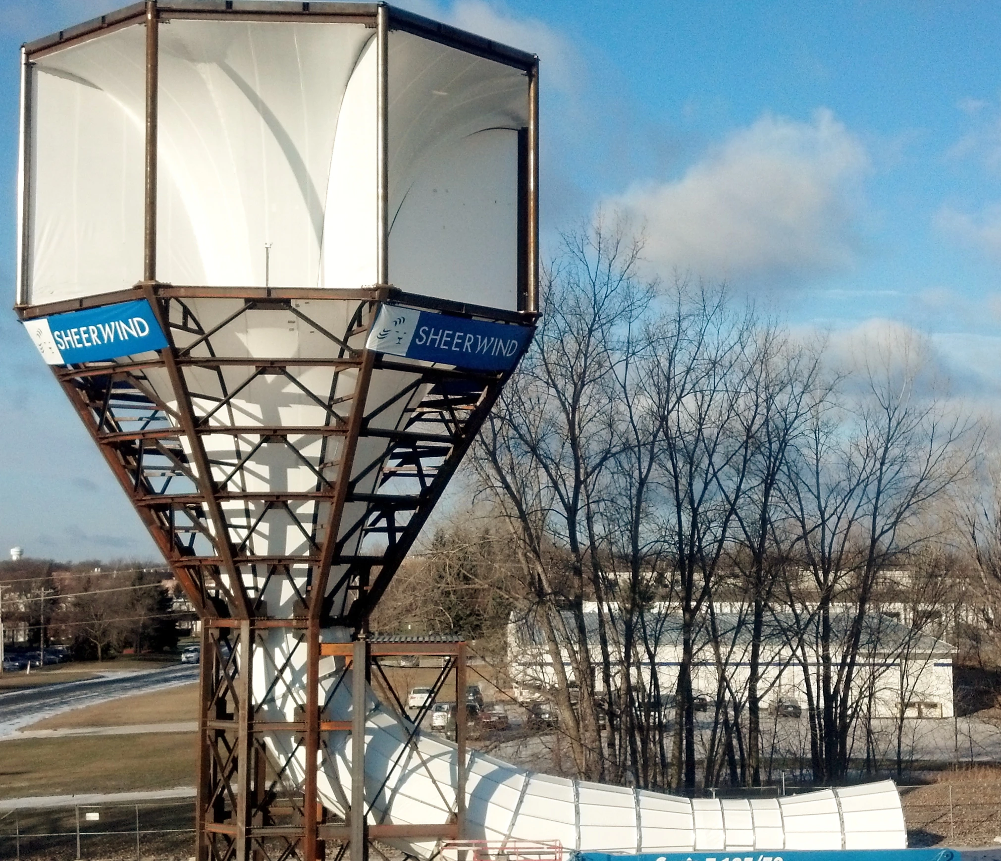 SheerWind's Invelox wind power generation unit is said to increase energy output by 600 percent