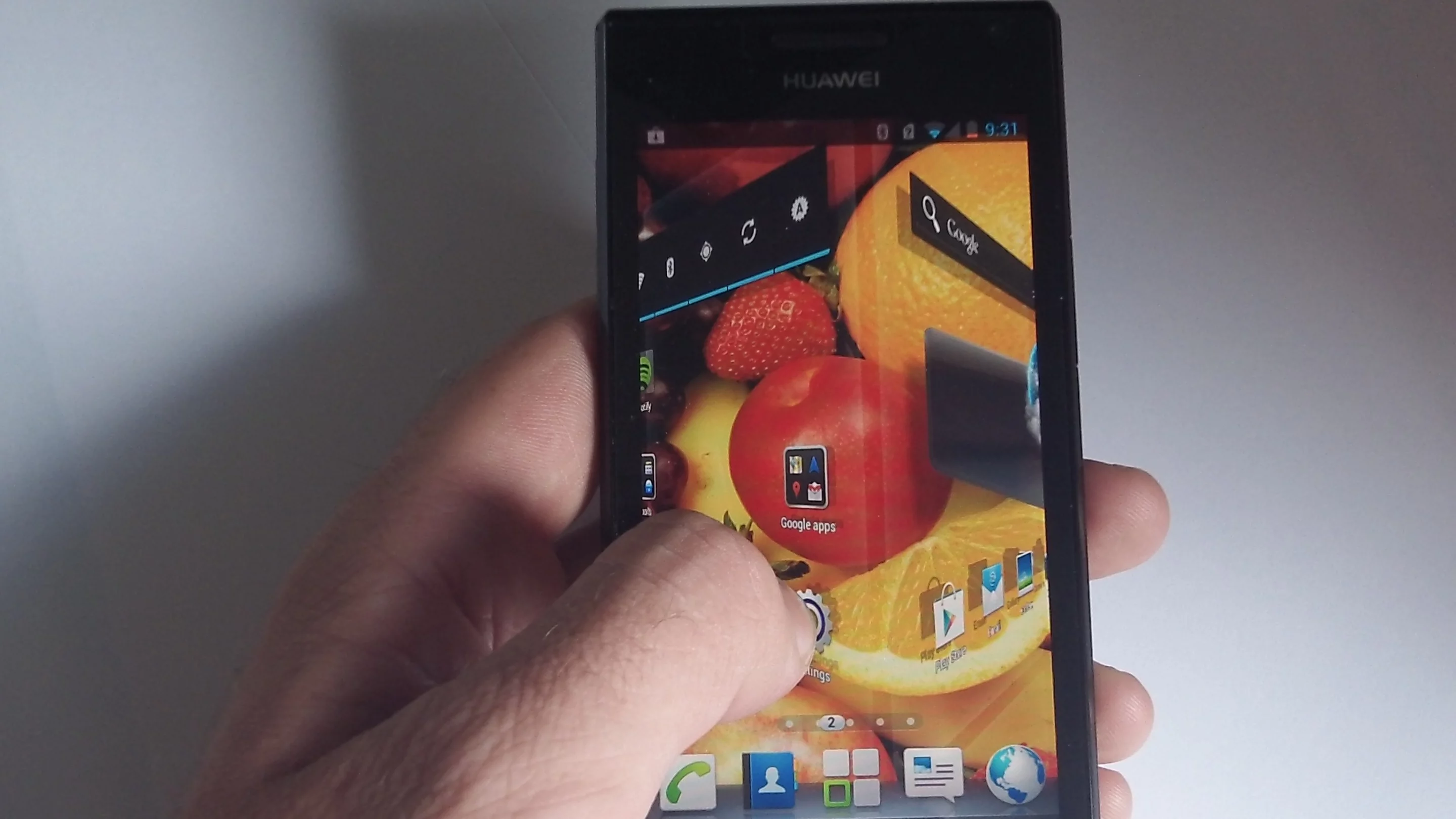 Here's the 3D user interface in action