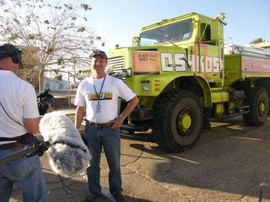 Team Oshkosh sweated overnight on inclusion into the final but was declared the safest team out there in the end. Just as well considering the size of their vehicle.