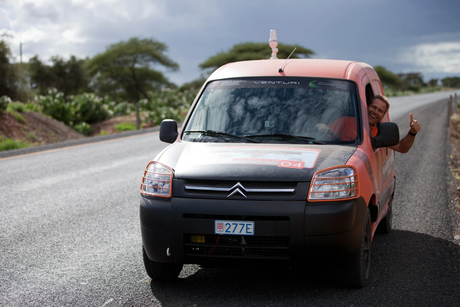 Xavier Chevrin has embarked an an epic journey that will see him travel along the roads and trails through Kenya, Tanzania, Zambia, Zimbabwe, Botswana and South Africa in a electric Berlingo