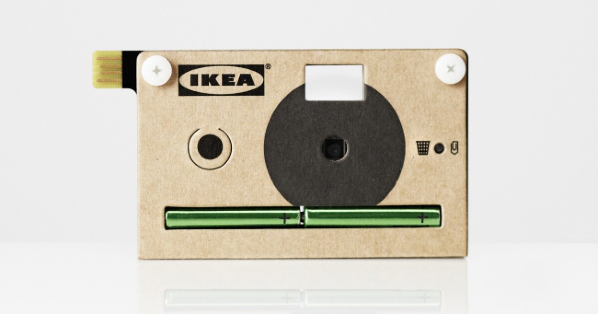 IKEA reveals KNÄPPA cardboard digital camera