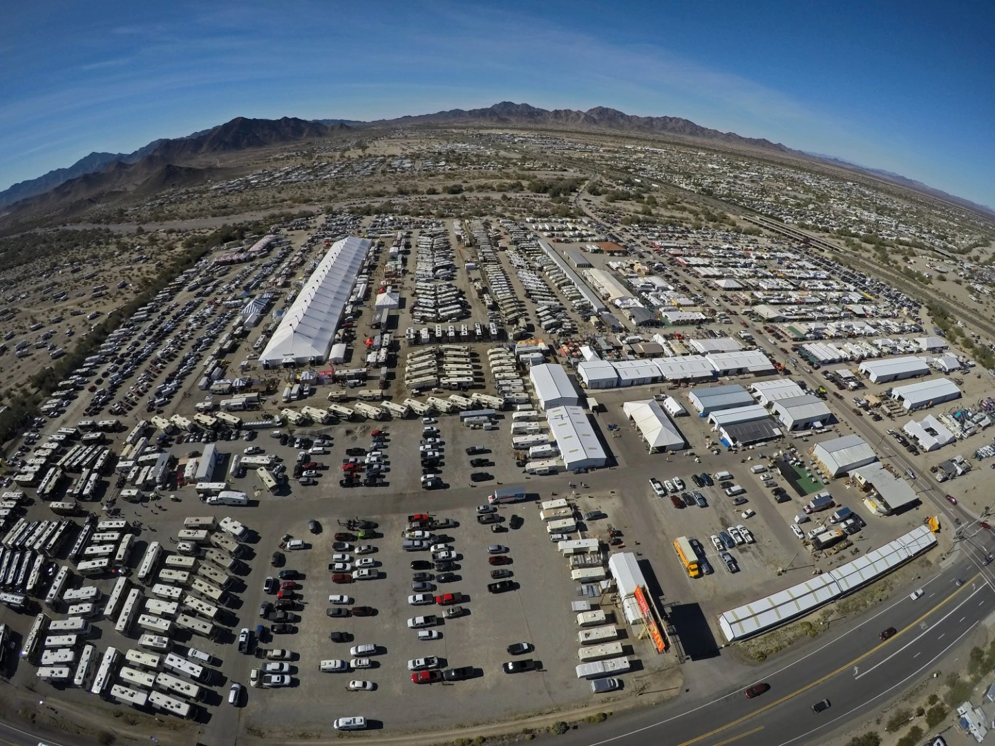 Every year, the biggest congregation of RV's, travel trailers, snowbirds, overlanders, and off-road enthusiasts happen to all converge in the tiny, dusty town of Quartzite, Arizona - between 750,000 and 1 million of them!
