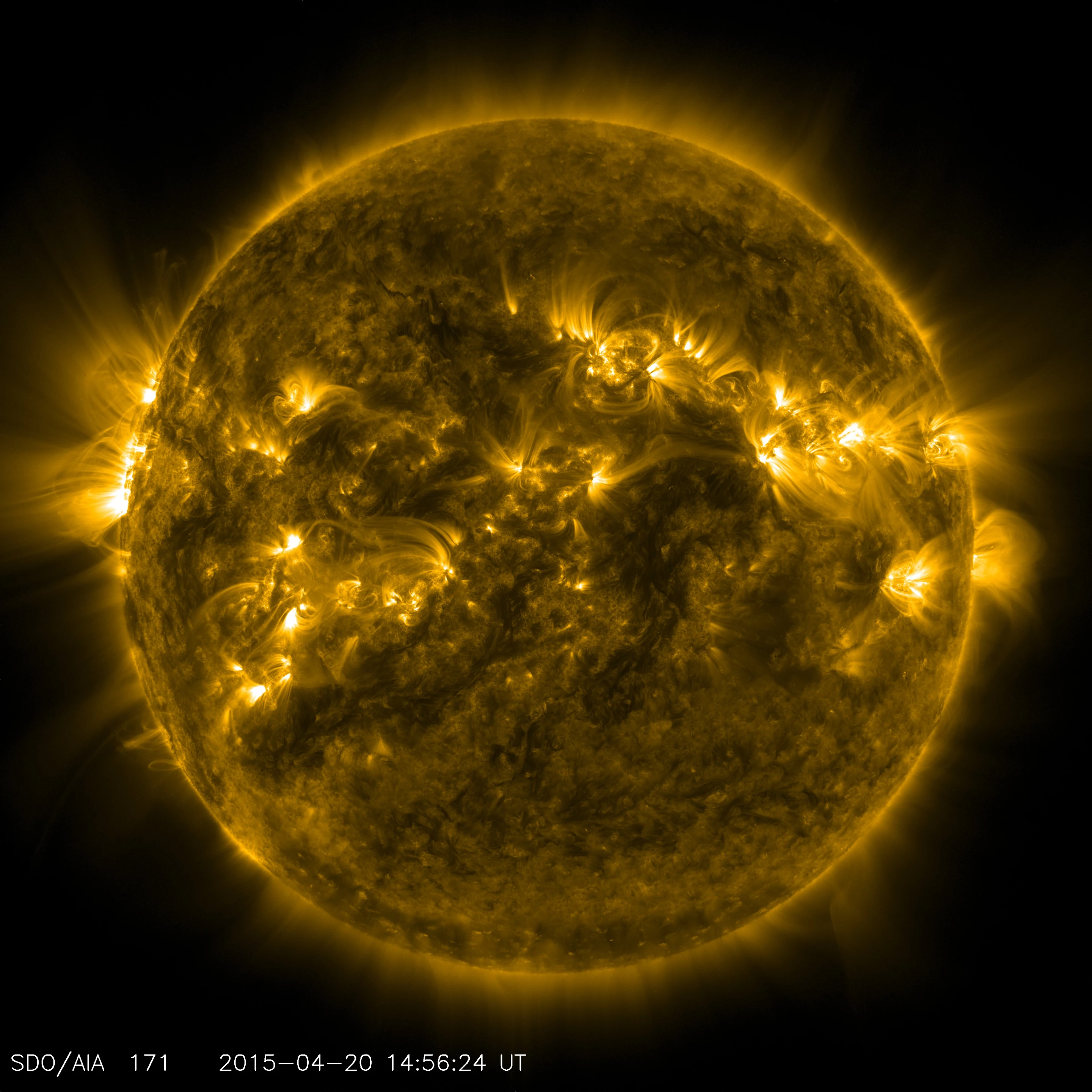 A still taken from the 61 minute stellar time lapse