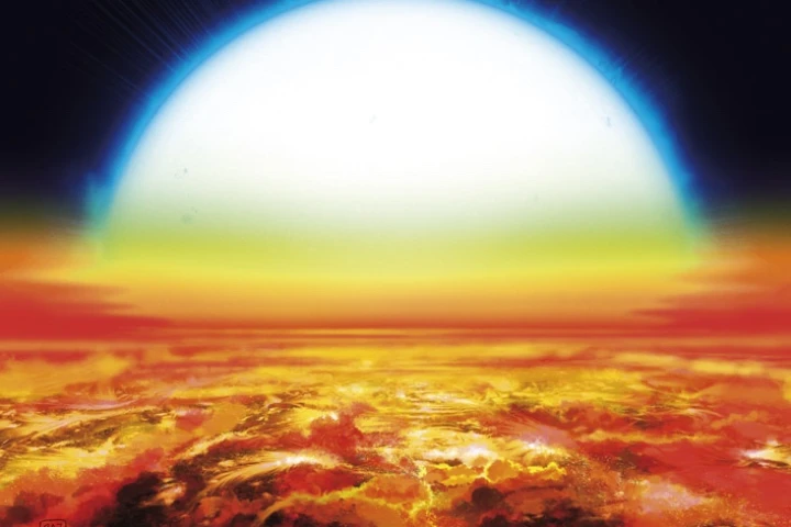 Exoplanet KELT-9b has surface temperatures of up to 4,327° C (7,820° F)