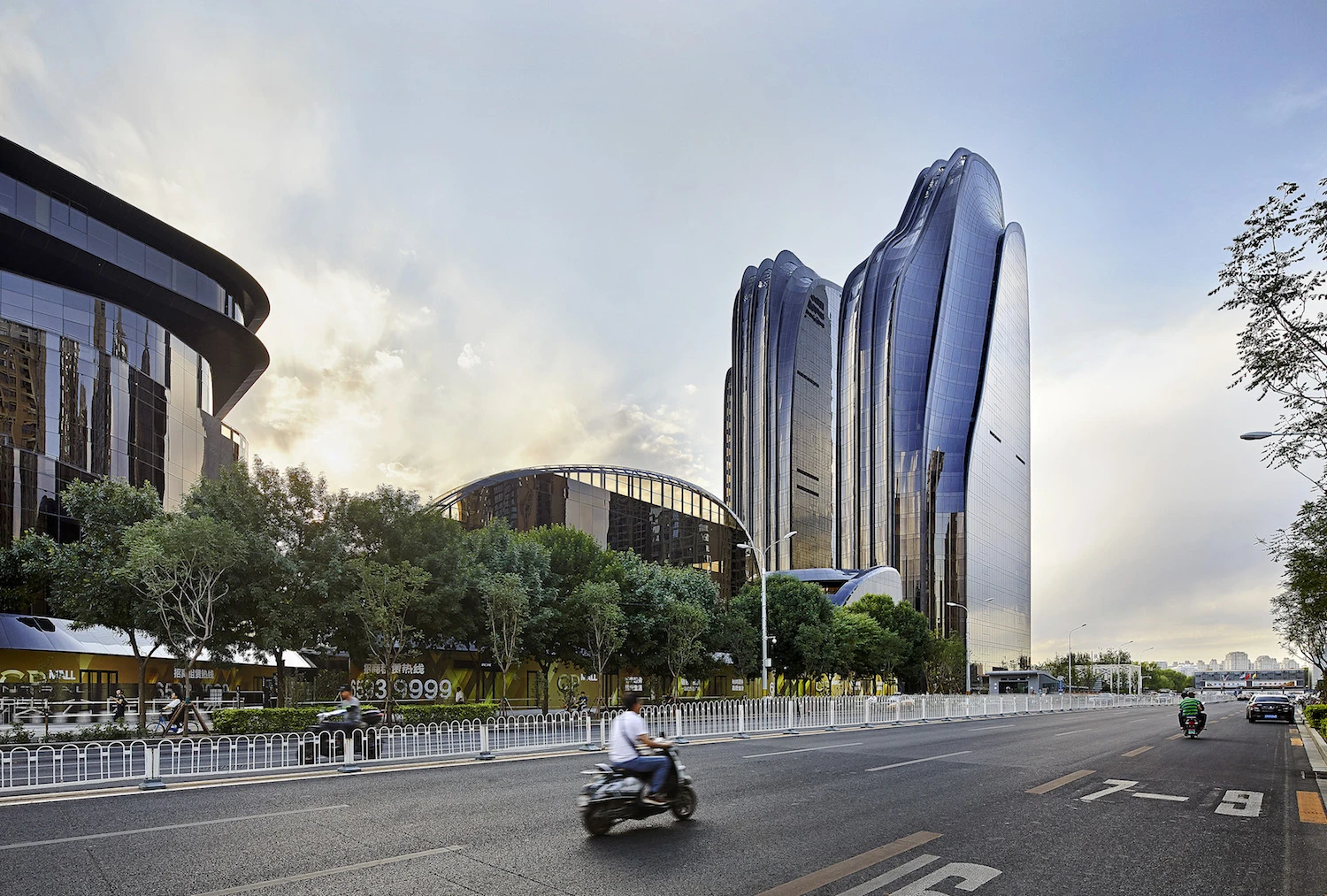 The Chaoyang Park Plaza has been awarded LEED Gold certification (a green building standard)